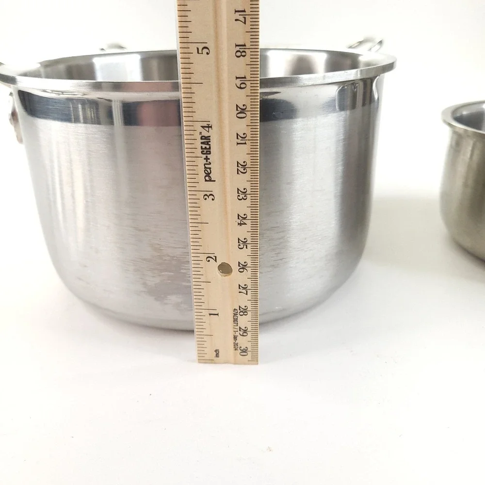 Cuisinart Multiclad Pro 1.5qt and 3 qt Saucepans with Lids and Steamer Insert